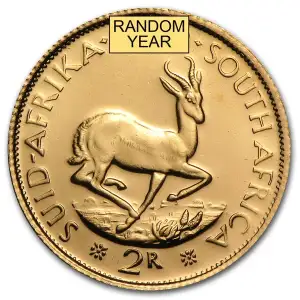 Any Year - 2 Rand South African Gold  (2)