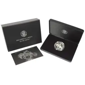 2022 American liberty Silver Medal w/Box & COA (2)
