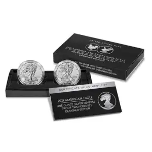 2021 American Eagle - Reverse Proof Two Coin Set w/ Box & COA (5)