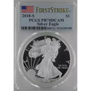 2018-S $1 Silver Eagle First Strike, DCAM (2)