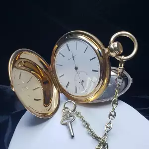 Auguste Saltzman Gold Pocket Watch S10BO18-31