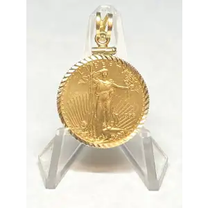 $10 American Gold Eagle (1/4-oz) with a 14K bezel. 1-2 (4)