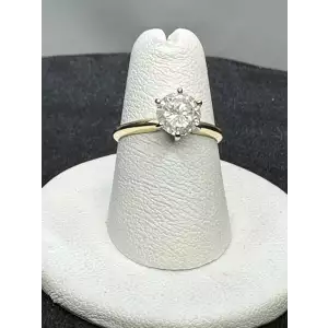 14K YG Engagement Solitaire Natural Diamond Ring 1.14CT Sz-6, 14-2D (5)