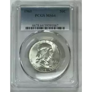 Franklin Half Dollar NGC MS64 4 Coin Set 1960, 61, 62, 63. (3)