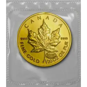 1999 1/20-oz Canadian Gold Maple Leaf (2)