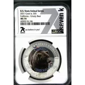 2021 California - Grizzly Bear U.S. State Animal Series  (2)