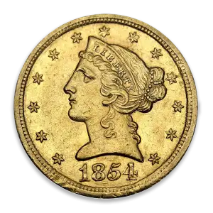 Liberty Head $5 (1839 – 1908) - Circ
