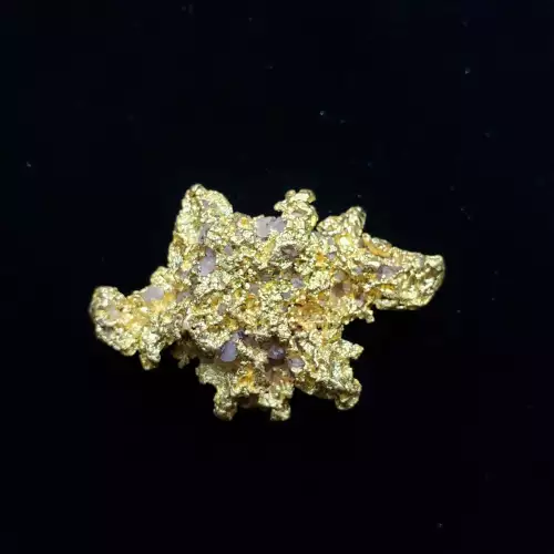 Solid Gold Nugget Completely Natural Huge 28.7gm  DsplCase (5)