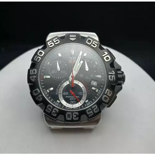 Tag Heuer Formula 1 Chronograph Quartz Watch – Black Dial – Stainless Steel3