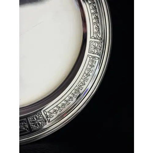 Tiffany & Co Hollowware Sterling Silver Plate 21282A  9.5