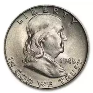 US 90% Silver Coinage - Pre 1965 - Junk Silver - Franklin Half Dollar (2)