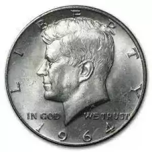 US 90% Silver Coinage - Pre 1965 - Junk Silver - Kennedy Half Dollar (2)
