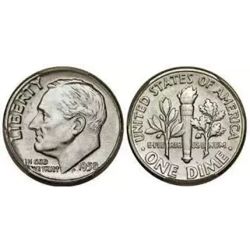 US 90% Silver Coinage - Pre 1965 - Junk Silver - Roosevelt Dime (3)