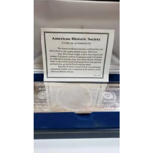 VINTAGE 2000 $100 BILL Proof Dollar Franklin 4 Oz Bar In Box W/ C.O.A. Golden Franklin (2)